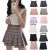 Women’s High Waist Pleated Casual Tennis Style Skater Mini Skirt