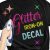 Glitter Sparkle Letters Design Heat Transfer T-Shirt Iron-On Name Custom Decals