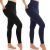 Women’s HIGH WAIST Cotton Leggings Yoga Pants Ladies Active Gym Sports Trousers