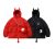 Hip Hop Men High Street Devil Hooded Padded Jackets Puffer Bubble Coats Unisex