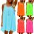 Women Summer Sleeveless Mini Cover Up Slip Dress Casual Baggy Beachwear Sundress