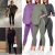 Women Baggy Longline Oversized T-Shirt Top & Leggings Co-Ords Set 2Pcs Tracksuit