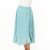 Monsoon Womens Skirt Wrap Midi Floaty Light Blue Polka Dot Elasticated Waist