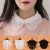 Lady Fake Collar Women Lace Blouse Detachable Shirt Collar Sweater Lapel Tops x1