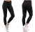 Womens Leggings Ladies LINED Black Tummy Control High Waist Size NEW Plain