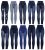 New Womens Stretchy Thick Denim Print Denim Look Ripped Skinny Jeggings Legging