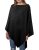 DiaryLook Ladies Button Cashmere Feel Multiway Poncho Shawl Scarf Wrap for Women