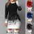 Women Christmas Jumper Dress Xmas Snowflake Ladies Long Sleeve Party Mini Dress