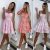 BOHO Womens Strappy Sun Dresses Ladies Summer Beach Mini Floral Dress Size 6-18