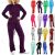 Ladies Womens Jogging Loungewear Velvet Velour Bottom Hooded Hoodies Tracksuit