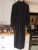 Asos Black High Neck Wide Leg Jumpsuit 14 Long Sleeved Cut Out Back New No Tag