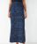 Ex Hush Women’s Jersey Maxi Skirt In Blue -Slightly Imperfect