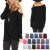 Women’s Casual Loose Fit One-Shoulder T-Shirts Long Sleeve Tunics Twist Knot Top