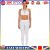 Women Yoga Set 2pcs Casual Vest Leggings Fitness Sportswear Suit (White M) #gib