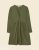 Ex Fat Face Women’s Long Sleeve Jersey Dress in Khaki Green