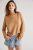 Free People Poppy Cashmere Turtleneck Jumper in Camel Size XS RRP £140