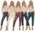 Italian Wet Look Ladies Leather Coated Joggers Trousers Magic Pants Plus Sizes