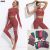 3 Pcs Seamless Yoga Set Sport Bra Crop Top Leggings Gym Workout Sportswear Women