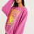 Nirvana Smiley Face Crewneck Sweatshirt Casual hoodie Heliconia Color Casual top