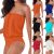 Womens Ladies Off Shoulder Swimsuit Monokini One Piece Swimwear Swimming Costume