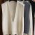 Womens Winter Pullover Sweater Vests Cashmere Blend Pullover V-Neck Waistcoats