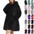 Ladies Womens Hoodie Fleece Oversize Sweatshirt Teddy Bear Fluffy Faux Fur Dress