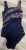 Brand New Ex M&S Secret Slimming Padded Swimsuit Sizes 8-22 Navy Mix