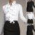 2023 UK Women Ruffled Flared Tops Ladies OL Office Long Sleeve Shirt Blouse Plus