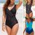 Plus Size Womens Ladies Tummy Control Monokini Bikini Swimming Costume Swimsuit