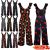 Women Ladies Halloween Pumpkin Skull Peplum Frill Wide Leg 3/4 Playsuit Jumpsuit