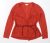 Monsoon Womens Red V-Neck Acrylic Cardigan Jumper Size S