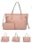 Classic Women’s Pink 2pc Handbag High Quality Uk Seller Handbag And Purse