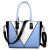 Women Designer PU Leather Shoulder Handbag Tote Bag Patchwork Snake Skin V-Shape