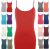 Ladies Long Vest Top Cami Strappy Stretch Plain Vest T-Shirt Camisole Top