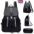 Ladies Women’s Backpack PU Leather Shoulder School Bag Black Travel Rucksack