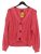 Mint Velvet Women’s Cardigan S Pink Cotton with Acrylic V-Neck Cardigan