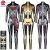 Women Halloween Skeleton Bone Adult Cosplay Costume Fancy Dress Outfit Jumpsuit