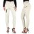 New Ex River Island Ladies Mid Waisted Stretch Skinny Jeans Cream Womens Pants