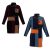 Marble Women’s Cotton Blend Orange / Black Cardigan