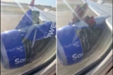 Southwest B737 engine cover rips off during takeoff: video