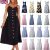 BOHO Womens Strappy Sun Dresses Summer Holiday Beach Midi Dress Plus Size 6-20