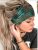 Boho Style Bandana Wide Knotted Headband Hair Tie Green Patterned 802