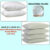 Hotel Quality Pack of 2,4 Pillows Bounce Back Anti Allergic Bedding Plump Pillow