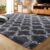 Fluffy Rugs Large Shaggy Rug Living Room Bedroom Anti-Slip Soft Carpet Floor Mat