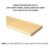 Beech Replacement Curved Wooden Bent Sprung Bed Slats Any Size Up to 915mm Long