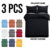 3 Piece Duvet Cover Quilt Covers Plain Bedding Set Single Double Super King Size