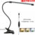 USB Clip On Desk Lamp Flexible Clamp Reading Light LED Bed Table Bedside Night