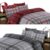 Dreamscene Boston Brushed Cotton Duvet Cover Pillowcase Flannelette Bedding Set