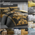 Double Duvet Cover Set Reversible Luxury King Size Quilt Cover Set Bedding Set