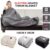 LUXURIOUS ELECTRIC HEATED THROW SOFT FLEECE OVER BLANKET DIGITAL CONTROLLER